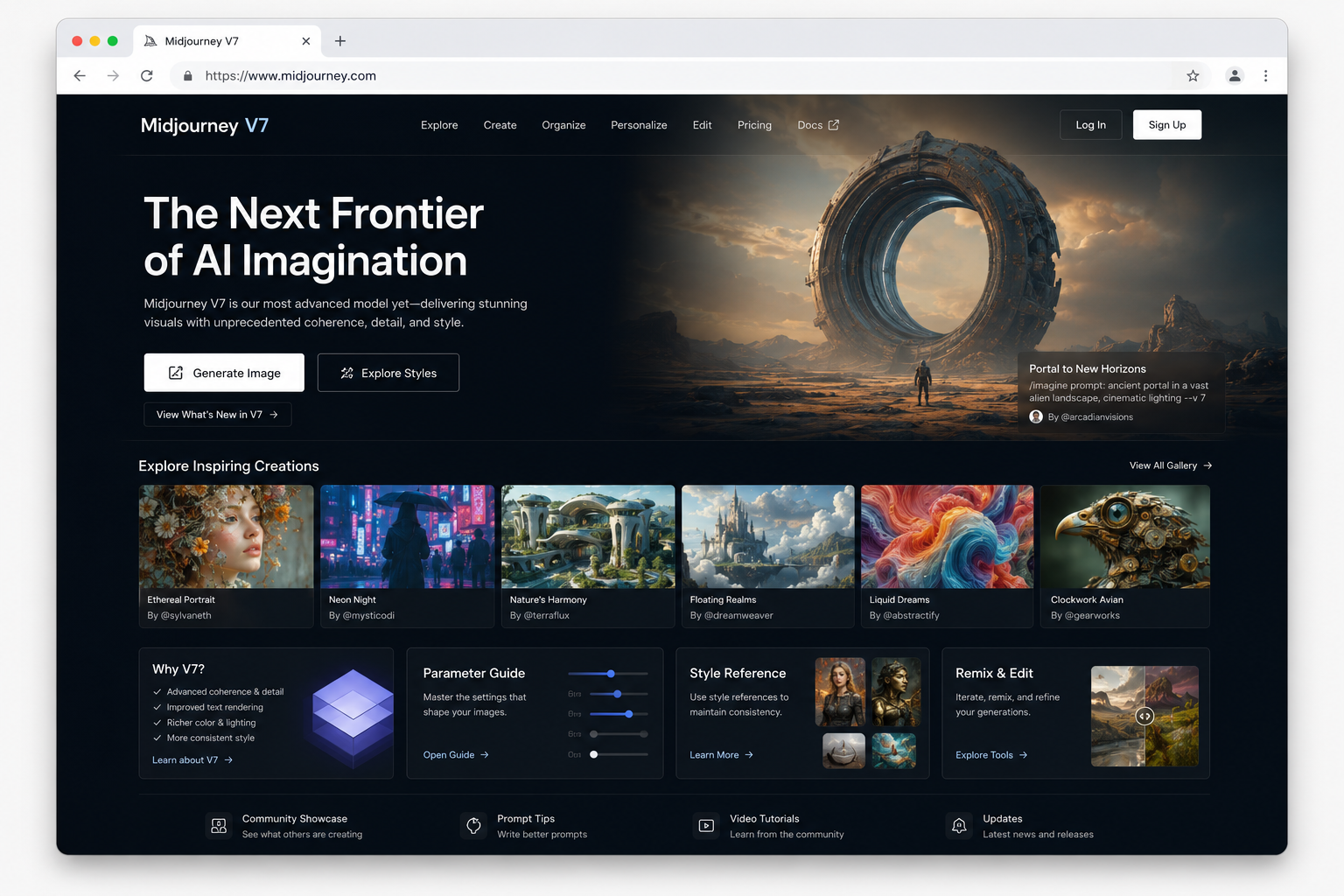 Midjourney V7 preview